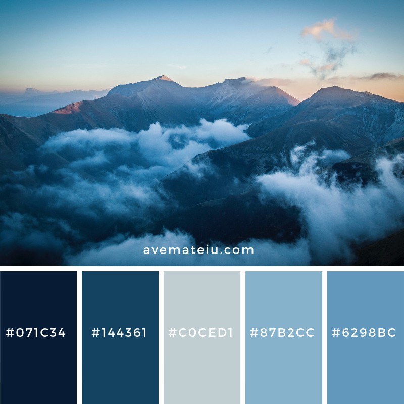 Sea of Clouds View Color Palette #22 - color palette, color palettes, colour palettes, color scheme, color inspiration, color combination, art tutorial, collage, digital art, canvas painting, wall art, home painting, photography, weddings by color, inspiration, vintage, wallpaper, background, rustic, seasonal, season, natural, nature
