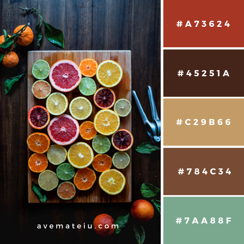 Citrus Frenzy Color Palette #53 - color palette, color palettes, colour palettes, color scheme, color inspiration, color combination, art tutorial, collage, digital art, canvas painting, wall art, home painting, photography, weddings by color, inspiration, vintage, wallpaper, background, rustic, seasonal, season, natural, nature