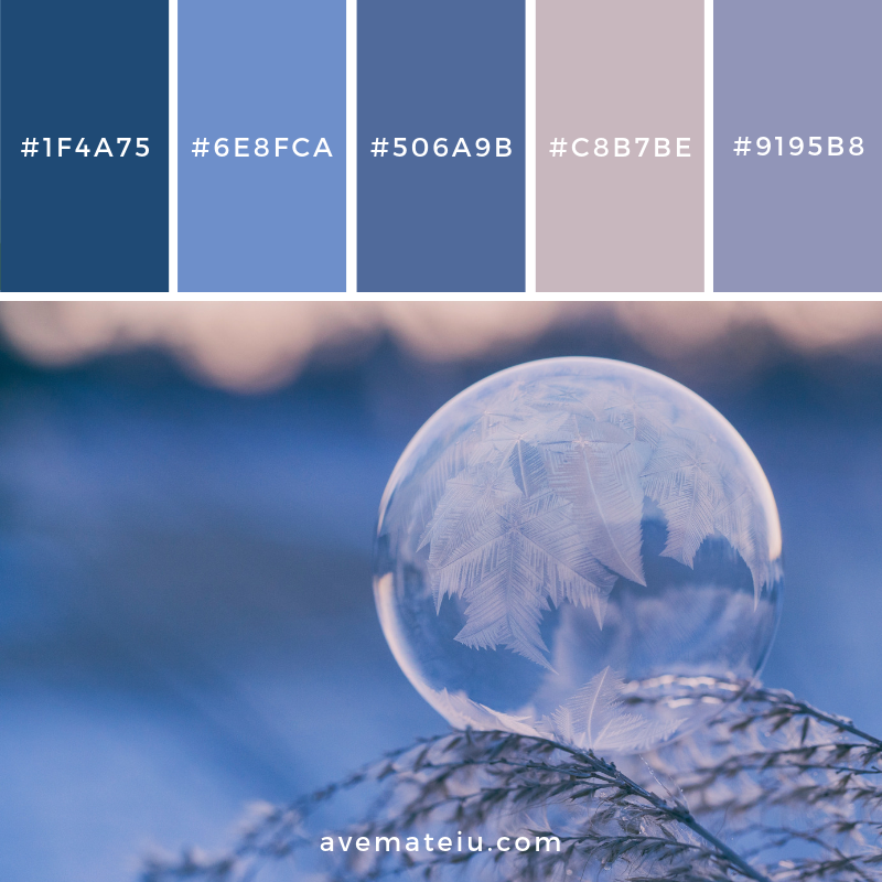 Frozen, bubble, round and cold Color Palette #116 - color palette, color palettes, colour palettes, color scheme, color inspiration, color combination, art tutorial, collage, digital art, canvas painting, wall art, home painting, photography, weddings by color, inspiration, vintage, wallpaper, background, rustic, seasonal, season, natural, nature