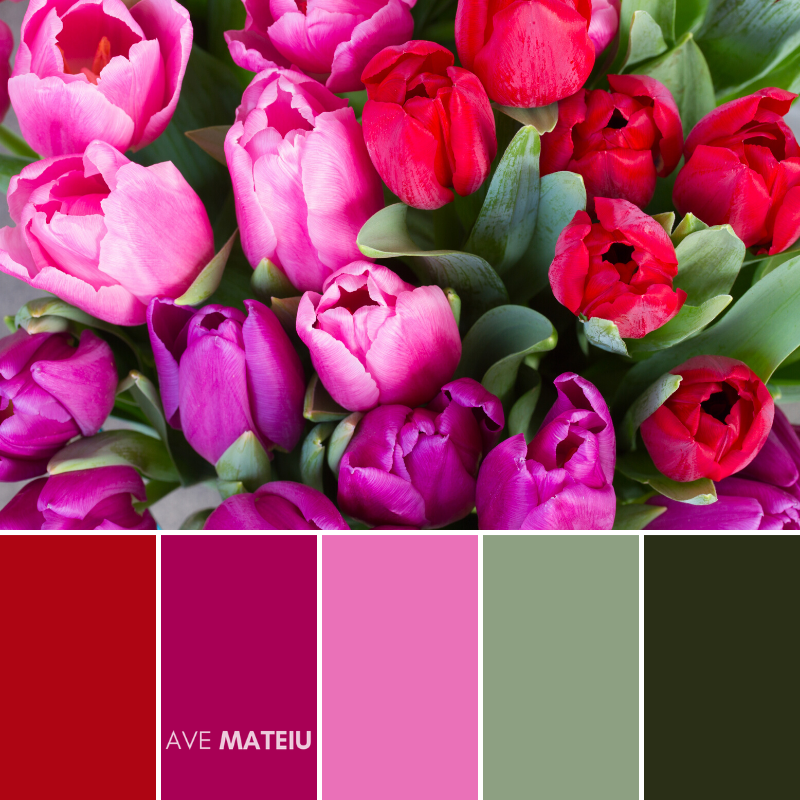 10 Valentine's Day Color Palettes 2020 + FREE Colors Guide - Ave Mateiu