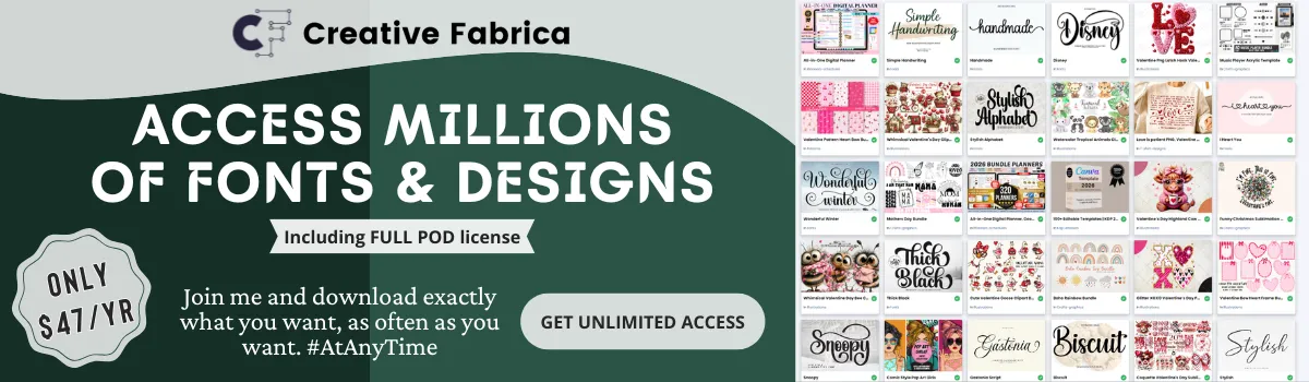Creative Fabrica All Access Yearly Subscription