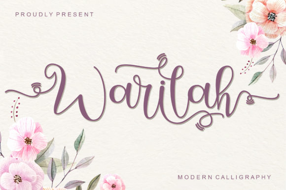 Warilah is a magical and sweet calligraphy typeface with characters that dance along the baseline. It has a casual, yet elegant touch.