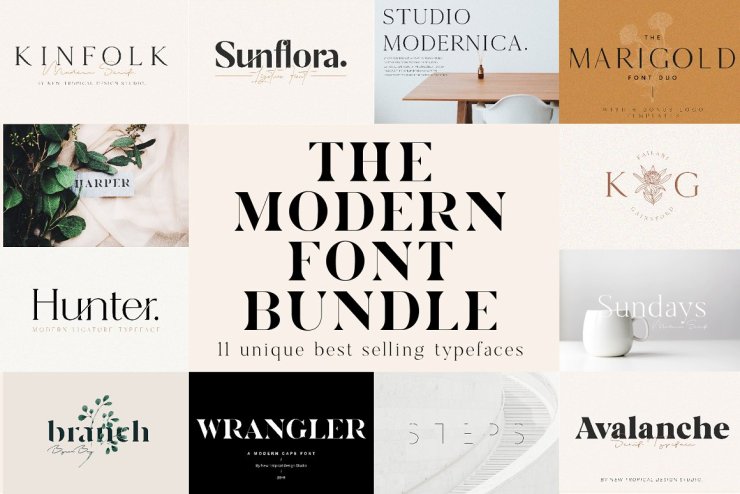 The Modern Font Bundle
