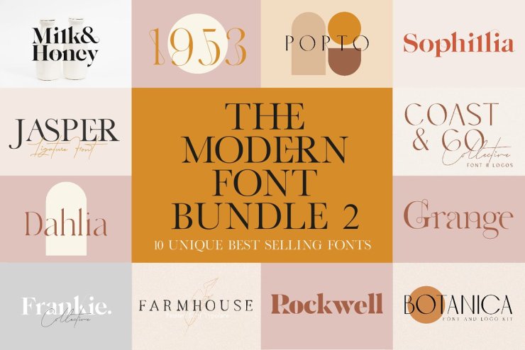 The Modern Font Bundle Vol. 2