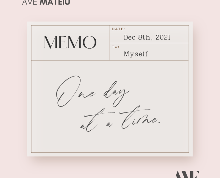 One day at a time. Quote 419