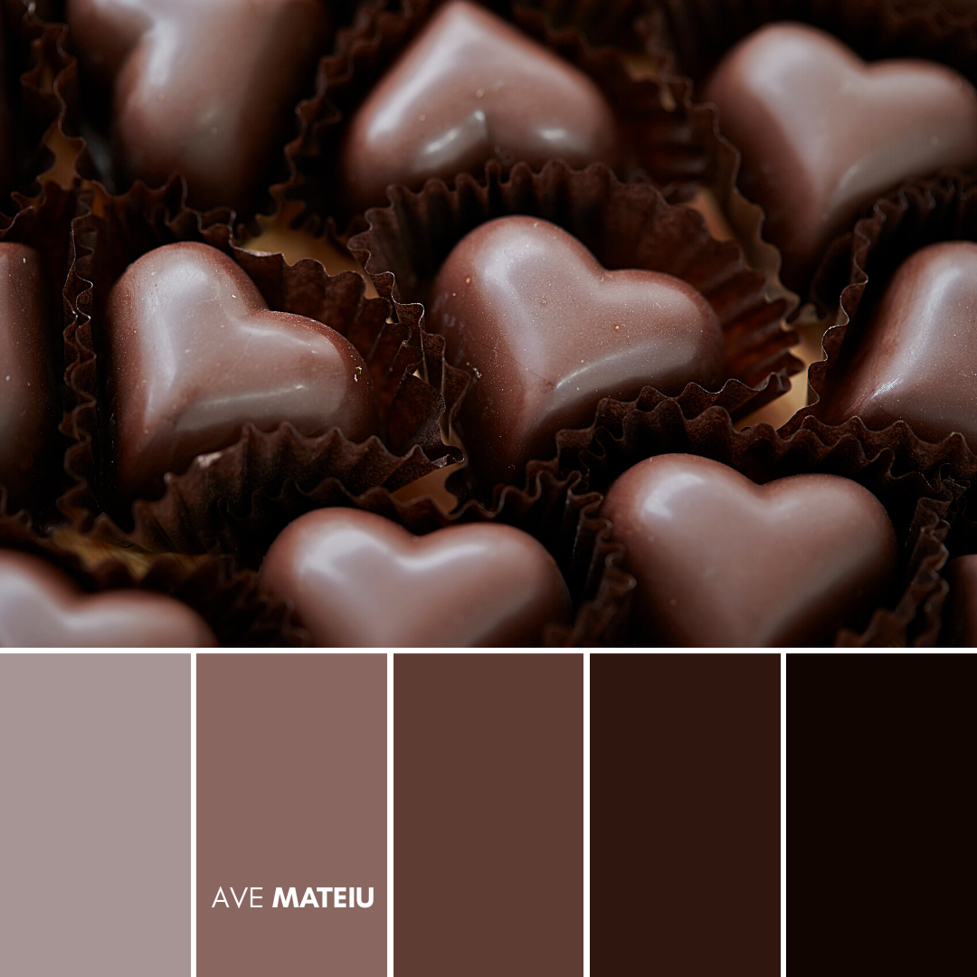 Brown color palette - 14 Valentine’s Day Color Palettes 2023