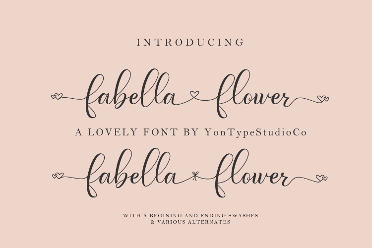 Fabella Flower Font - 30 Free Fonts for Valentine's Day - Ave Mateiu Fabella Flower Font - 30 Free Fonts for Valentine's Day - Ave Mateiu