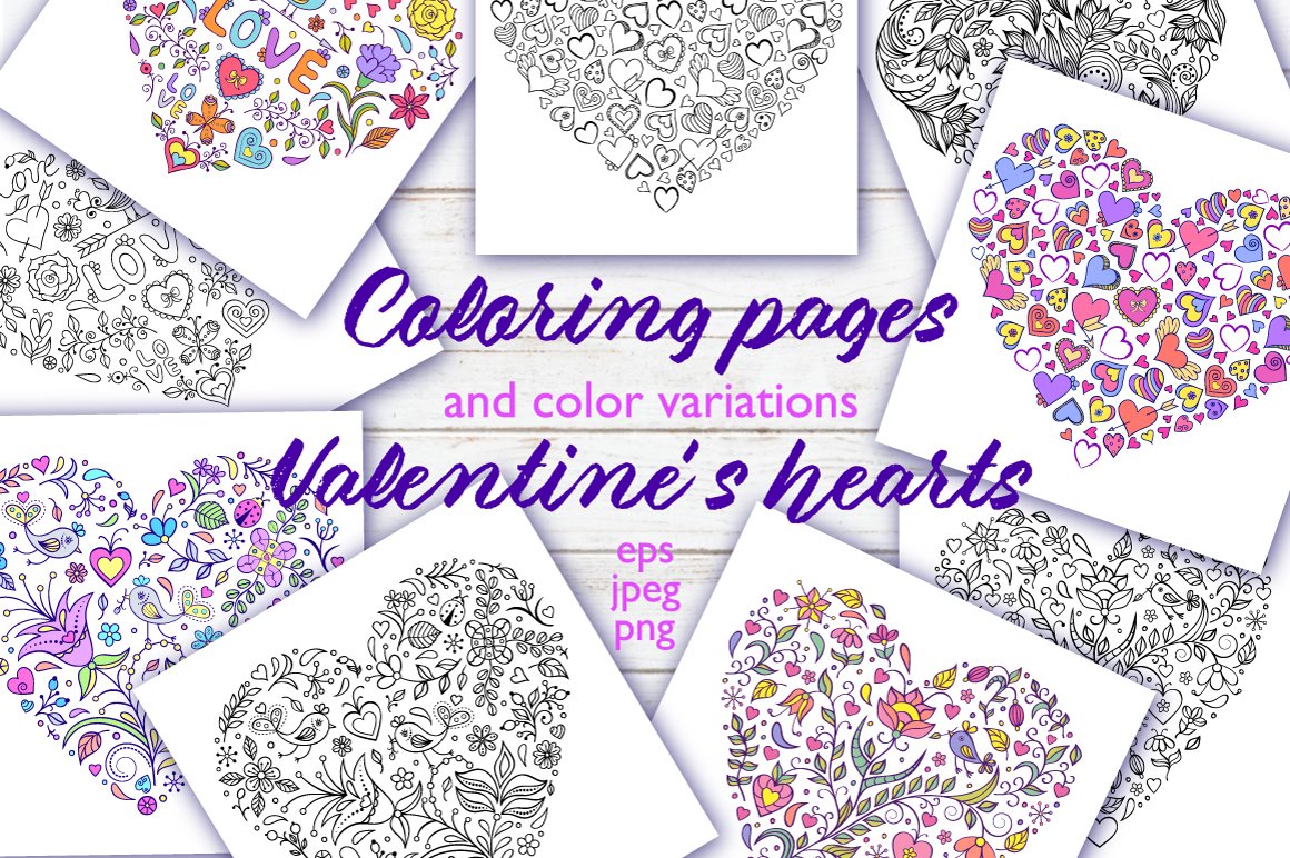 Floral Valentine's hearts Floral Valentine's hearts