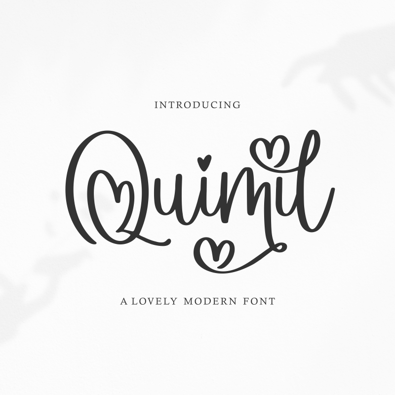 Quimil Font - 30 Free Fonts for Valentine's Day - Ave Mateiu Quimil Font - 30 Free Fonts for Valentine's Day - Ave Mateiu