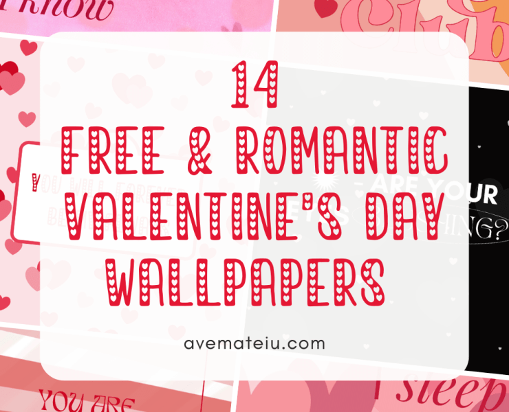 [pinterest pin] 14 Free and Romantic Valentine's Day Wallpapers