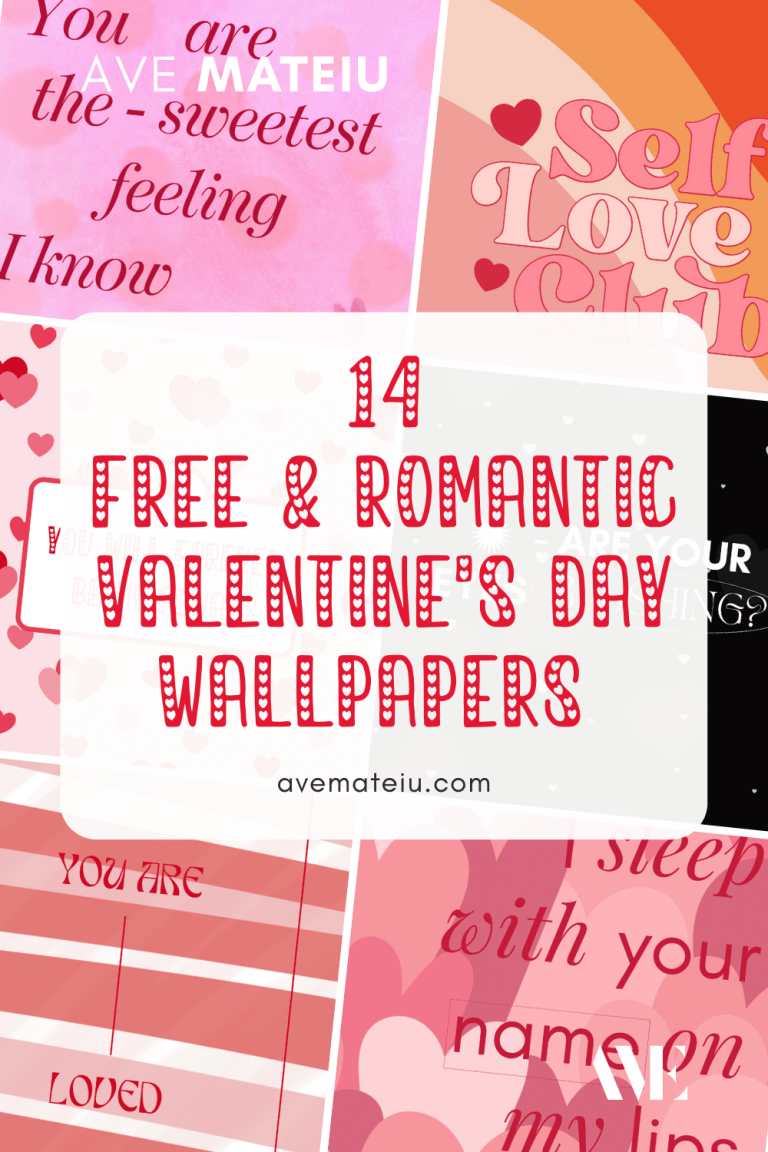 [pinterest pin] 14 Free and Romantic Valentine's Day Wallpapers