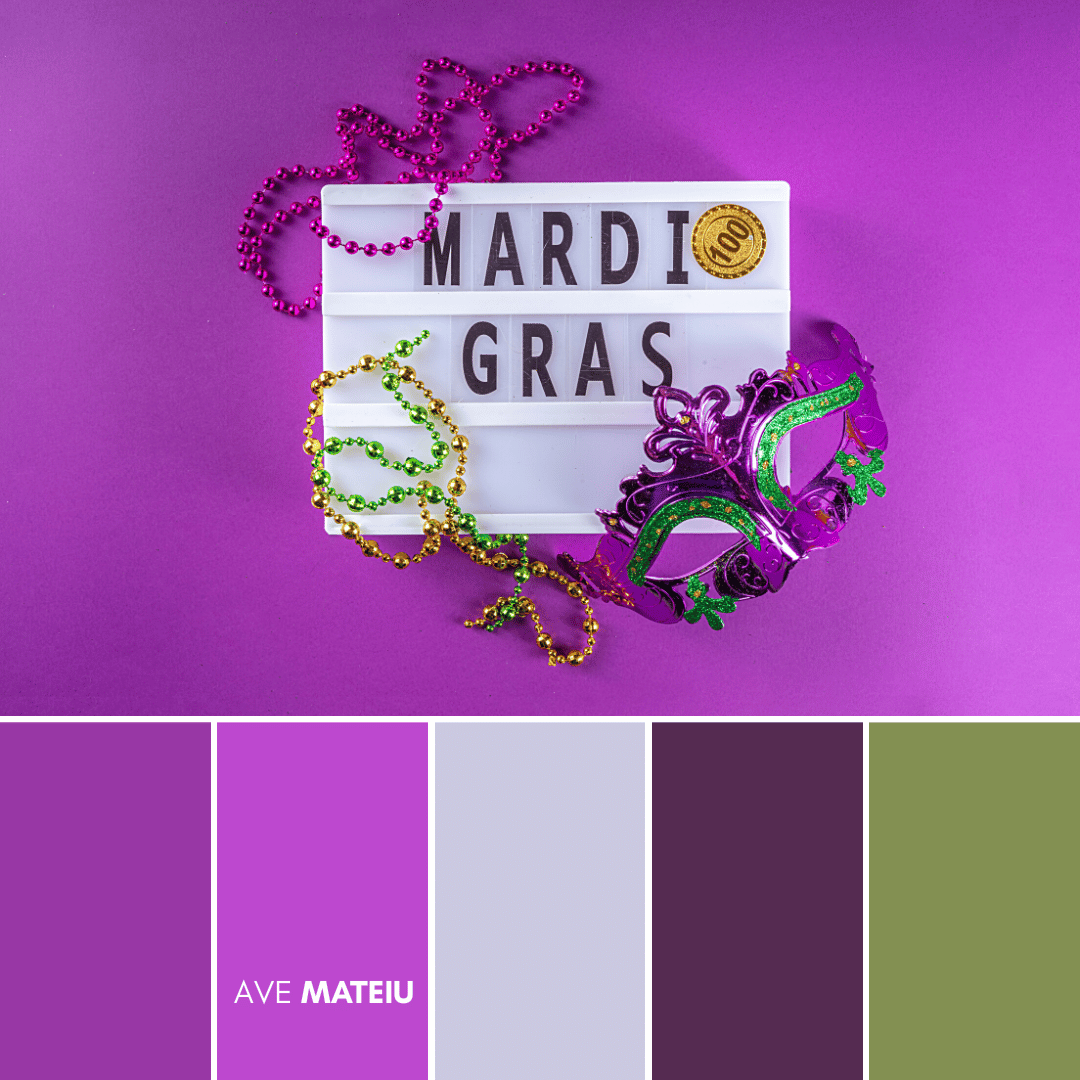 Color Palette 2 - 10 Mardi Gras Color Palettes