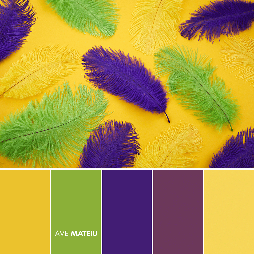 Color Palette 8 - 10 Mardi Gras Color Palettes