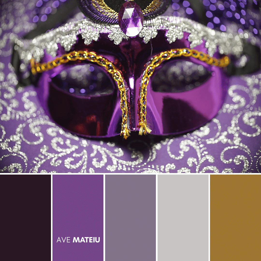 Color Palette 9 - 10 Mardi Gras Color Palettes