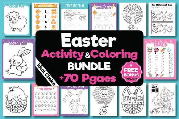 Easter Activity Pages - Printable Easter Coloring Pages to Get You Ready for Easter!