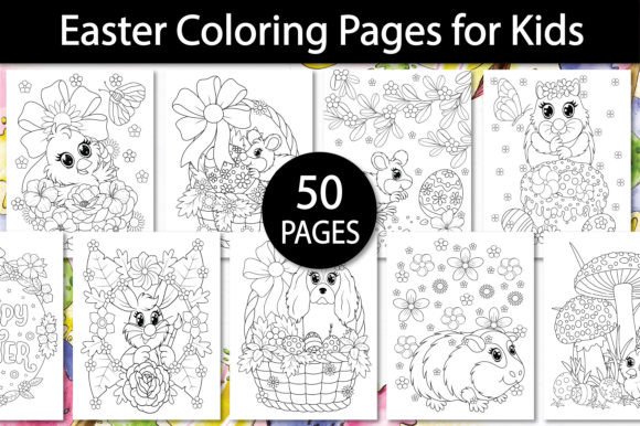 Easter Coloring Book Bundle 50 Page - Printable Easter Coloring Pages to Get You Ready for Easter! Easter Coloring Book Bundle 50 Page - Printable Easter Coloring Pages to Get You Ready for Easter!