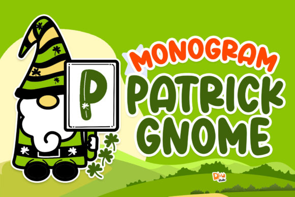 Monogram Patrick Gnome Font - 10 Cheap and Free St. Patrick's Day Fonts to Sham-Rock Your Designs!