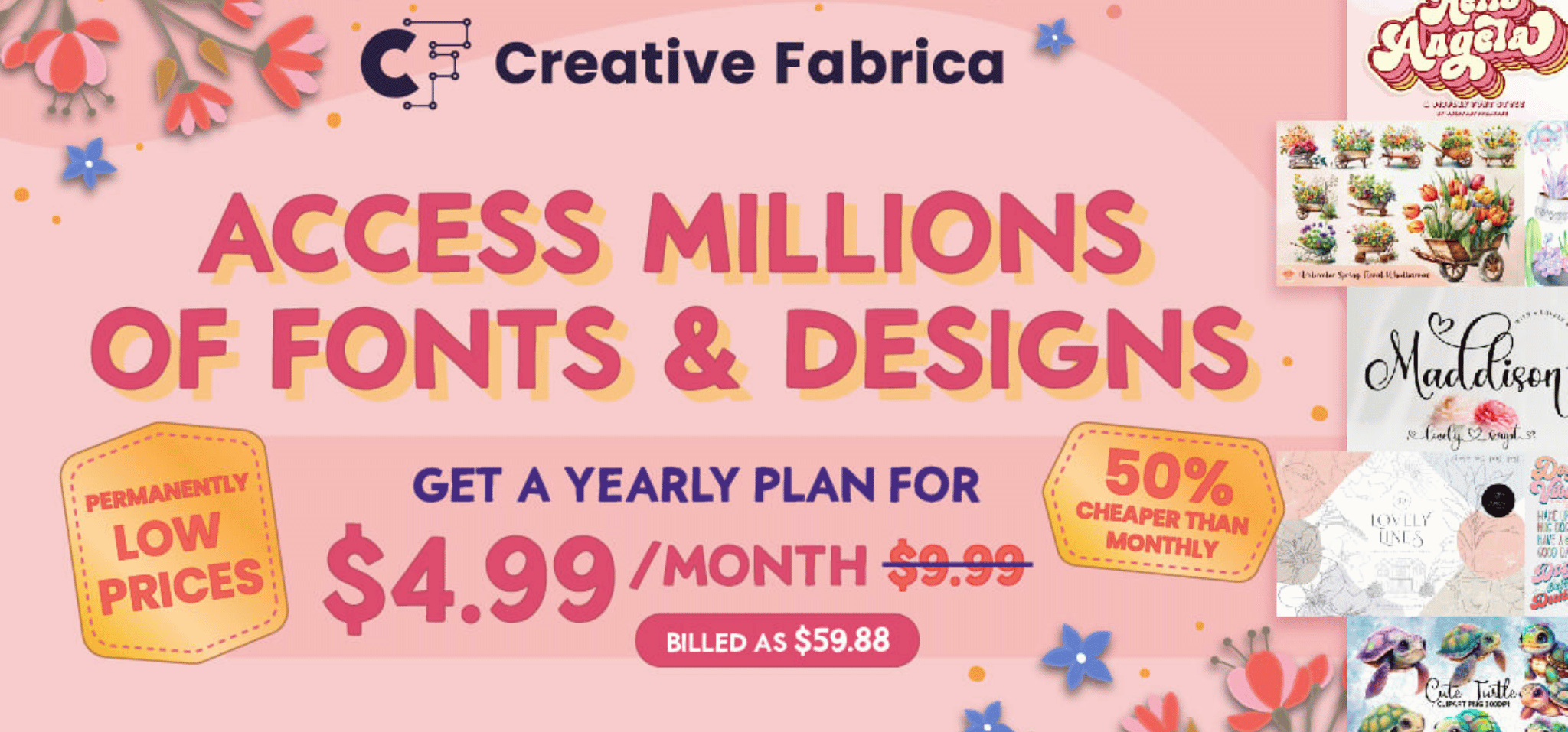 [partner banner] Creative Fabrica All Access Subscription