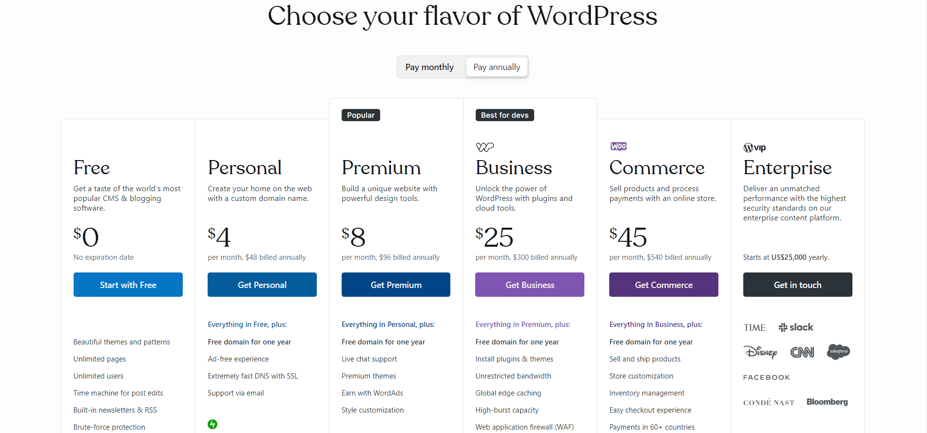 Choose a WordPress.com plan - How to Start a Successful Blog