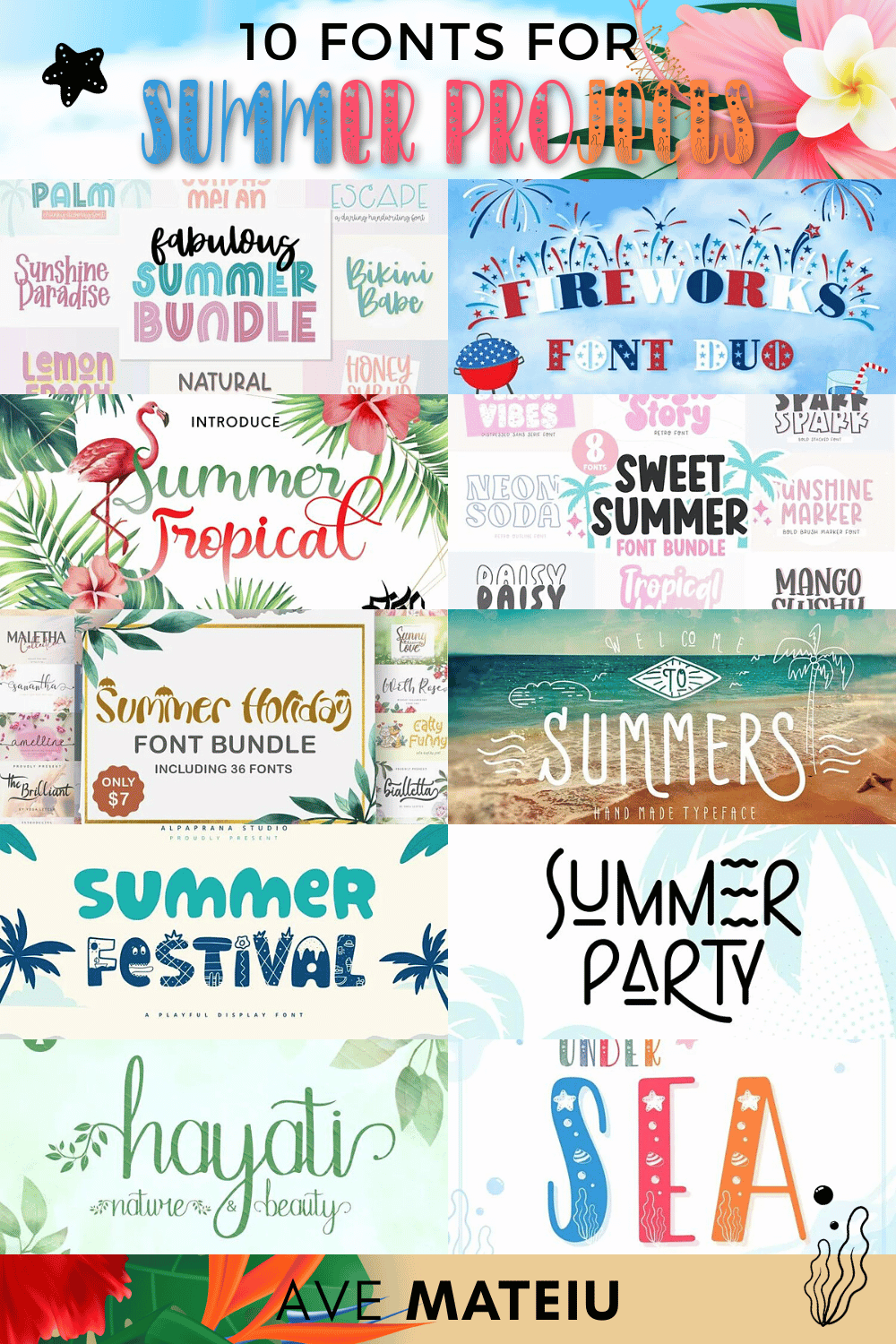 10 Cheap and Free Summer Fonts to Elevate Your Design Projects in Canva 2023