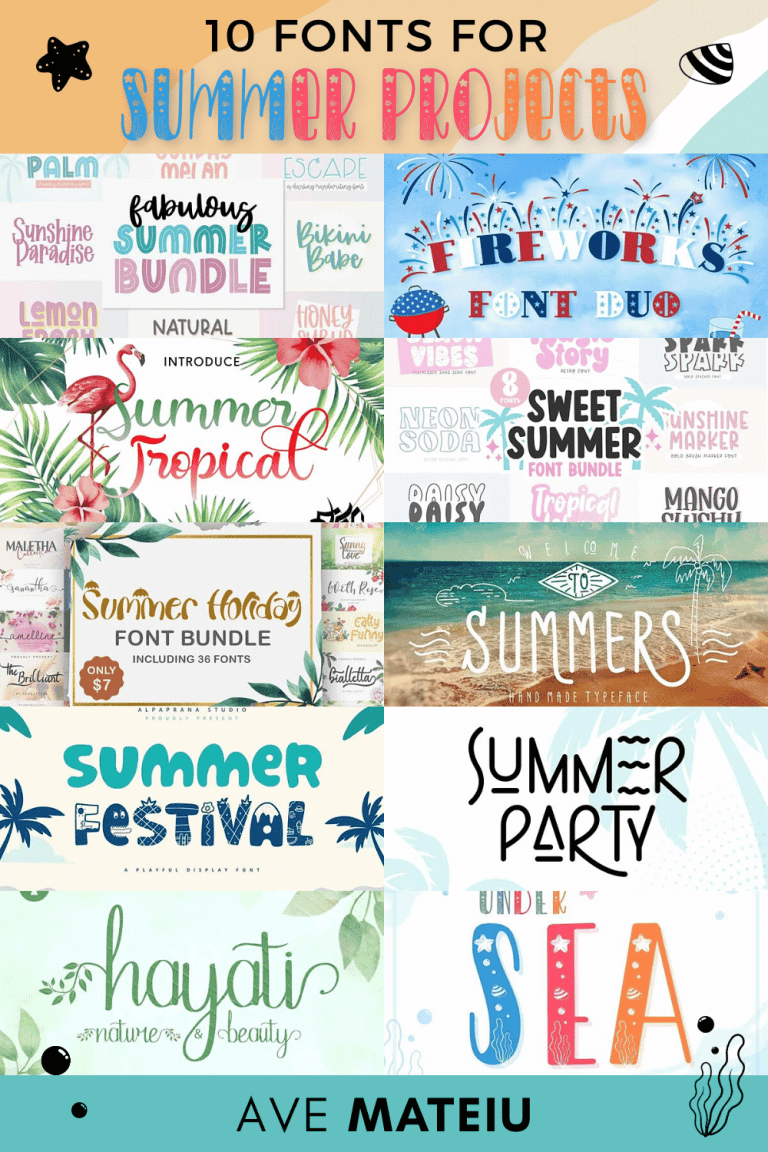 10 Cheap and Free Summer Fonts to Elevate Your Design Projects in Canva