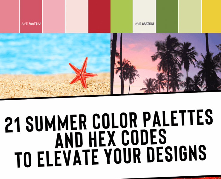 21 Summer Color Palettes and Hex Codes 2023