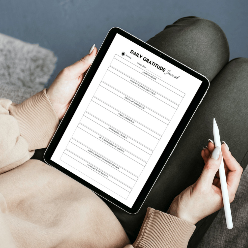 Daily Gratitude Journal Canva Template - Ave Mateiu