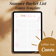 Summer Bucket List Canva Template Promo 1 v1
