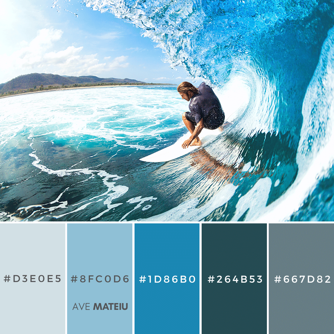 Summer Color Palette 14 with hex codes – 21 Summer Color Palettes and Hex Codes 2023