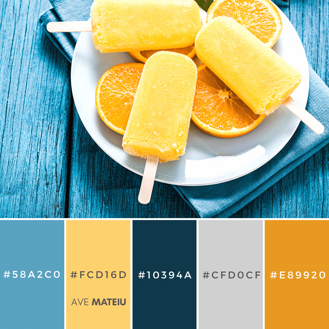 Summer Color Palette 3 with hex codes – 21 Summer Color Palettes and Hex Codes 2023