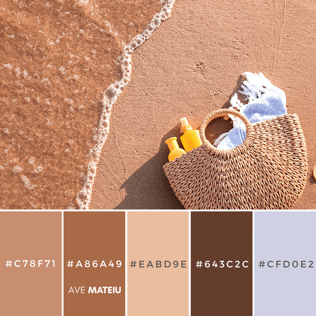 Summer Color Palette 7 with hex codes – 21 Summer Color Palettes and Hex Codes 2023