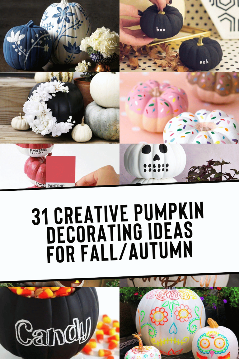 31 Creative Pumpkin Decorating Ideas for Fall - Pumpkin decorating ideas, Fall decor, Creative pumpkin designs