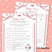 Image featuring the Galentine's games: Galentine who is most like Cupid and Galentine scattergories.