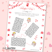 Image featuring the Valentine's game: Valentine maze.