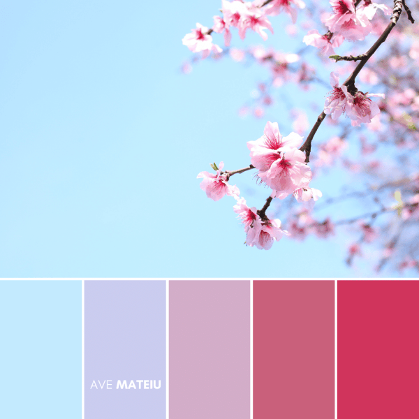12 Beautiful Spring Color Palettes + FREE Colors Guide - Ave Mateiu