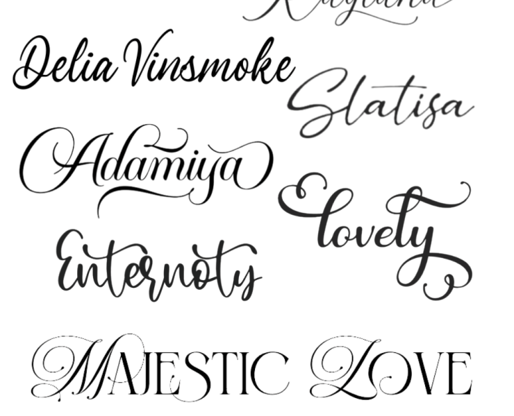 Image featuring the Best 10 Cheap and Free Modern Calligraphy Fonts 2024