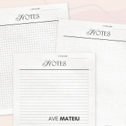 2026 stationery notes pages—lined, squared, and dotted printable designs for monthly motivational calendar, perfect for journaling, planning, and creative notes.
