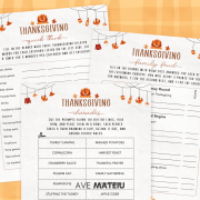 Printable Thanksgiving Charades, Family Feud, and Quick Think games – interactive activities for family, friends, and holiday parties.