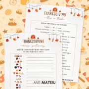 Thanksgiving Emoji Pictionary and This or That Games Printable Printable Thanksgiving Emoji Pictionary and This or That games — fun Thanksgiving party games for families and coworkers.