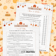 Thanksgiving Mad Libs and True or False Games Printable Printable Thanksgiving Mad Libs and True or False games — funny Thanksgiving activities for adults, teens, and kids.