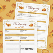 Plan your ideal Thanksgiving celebration with this printable event planner and vision board. Set goals, track tasks, and create your perfect holiday vision — download instantly!