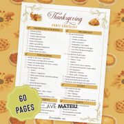 Host Thanksgiving like a pro! This printable hosting checklist keeps track of guests, meals, seating, and décor so you can enjoy the celebration with ease.