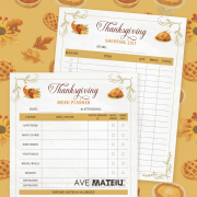 Design your dream Thanksgiving menu with this printable menu planner and grocery list! Save time, reduce stress, and shop smarter for your big feast.