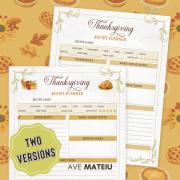 Organize your Thanksgiving menu effortlessly! 🍗 Printable recipe planner mockup shows how to track meals, recipes, and leftovers. Perfect for stress-free holiday cooking. #ThanksgivingRecipes #PrintablePlanner #MealPlanning #HolidayOrganization #ThanksgivingCooking #RecipePlanner