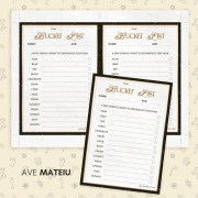 3. New Year's Bucket List Printable Elegant "Bucket List" template against a festive background. Includes sections for year, name, age, with checklist items like plan, help, and donate.