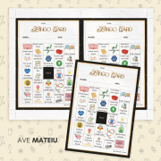 A bingo card featuring self-care and wellness activities like reading, exploring nature, and digital detoxing. Background with doodle designs. Tone is motivational.