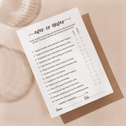 Ever or Never Printable Game from fun games for teen birthday party Modern Calligraphy Bundle