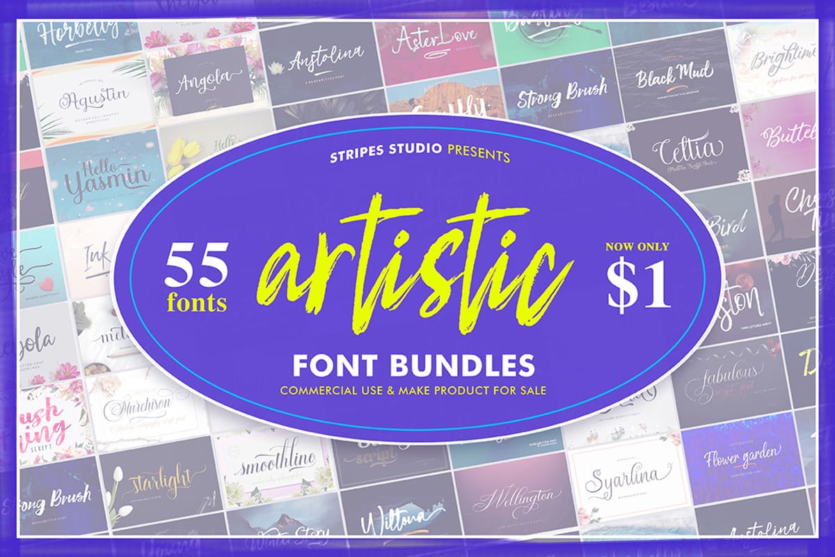 Artistic Font Bundles Artistic Font Bundles – Creative Fabrica font bundles with artistic fonts