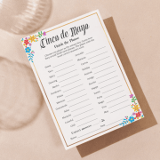 Cinco de Mayo Finish the Phrase printable game in Golden Soirée design perfect for Cinco de Mayo party games for adults and kids