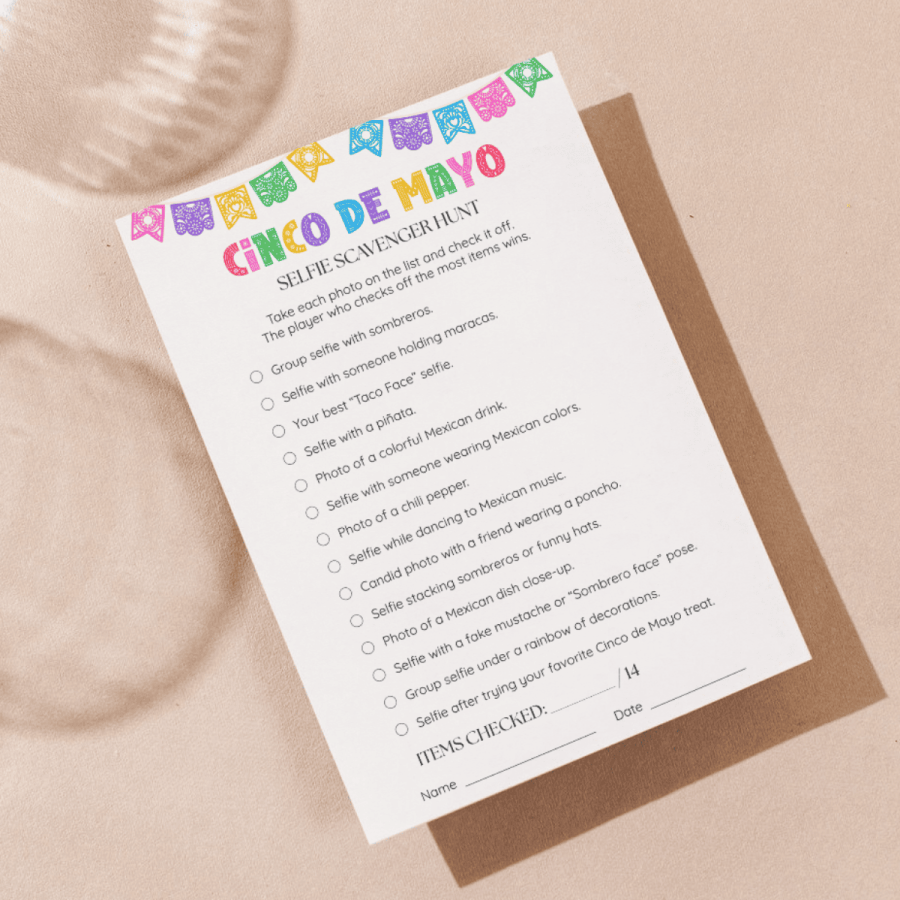 Cinco de Mayo Games Printable Bundle | 8 Fun Party Games